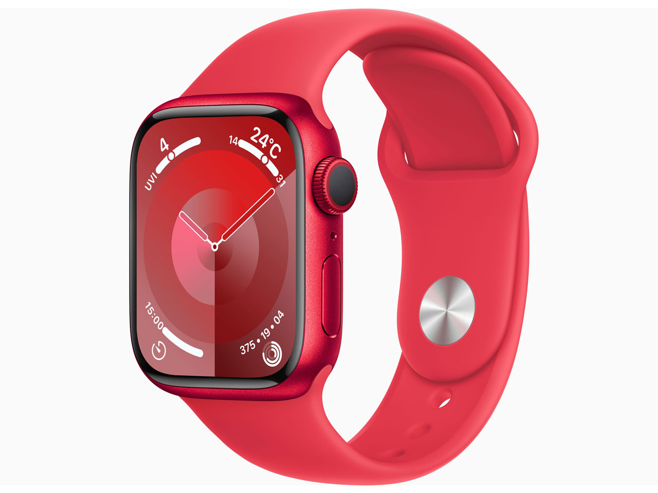 ★Apple Apple Watch Series 9 GPSモデル 41mm MRXH3J/A [(PRODUCT)REDスポーツバンド M/L]