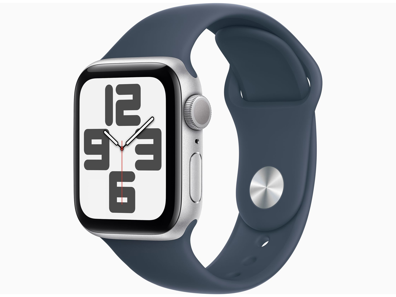 ★Apple Apple Watch SE 第2世代 GPSモデル 40mm MRE23J/A [シルバー/ストームブルースポーツバンド M/L]