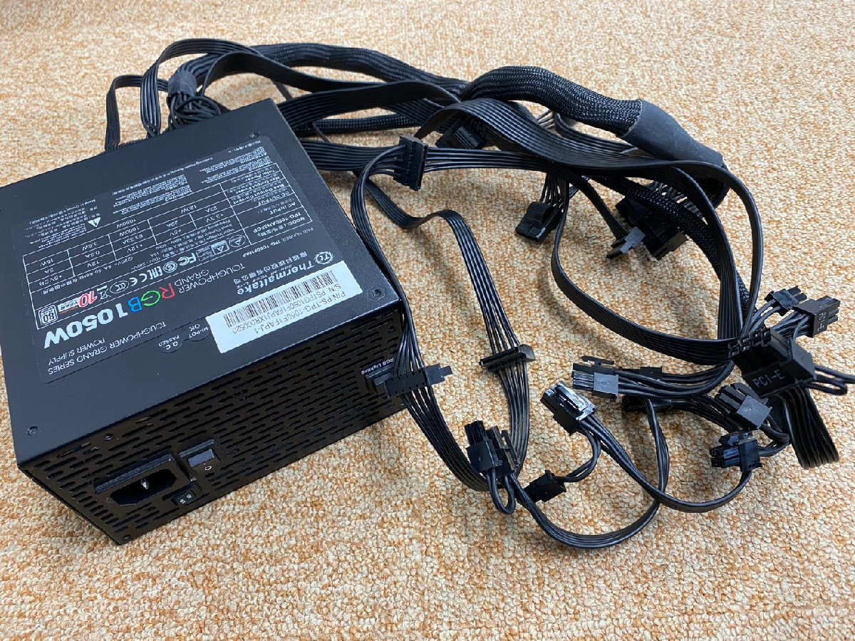 Thermaltake Toughpower Grand RGB 1050W Platinum PS-TPG-1050F1FAPJ-1 [Black] 中古品【動作確認済み】